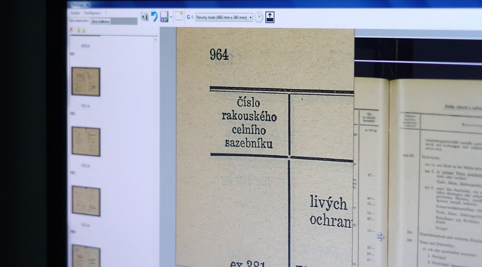 Obsluha může průběžně kontrolovat kvalitu výstupu, zde detail v plném optickém rozlišení. Skener i2S SupraScan Quartz A1 HD.