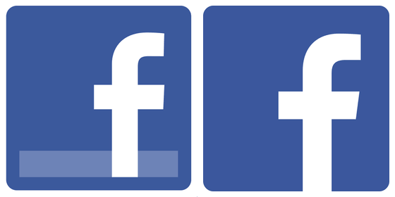 Staré vs. nové logo Facebooku