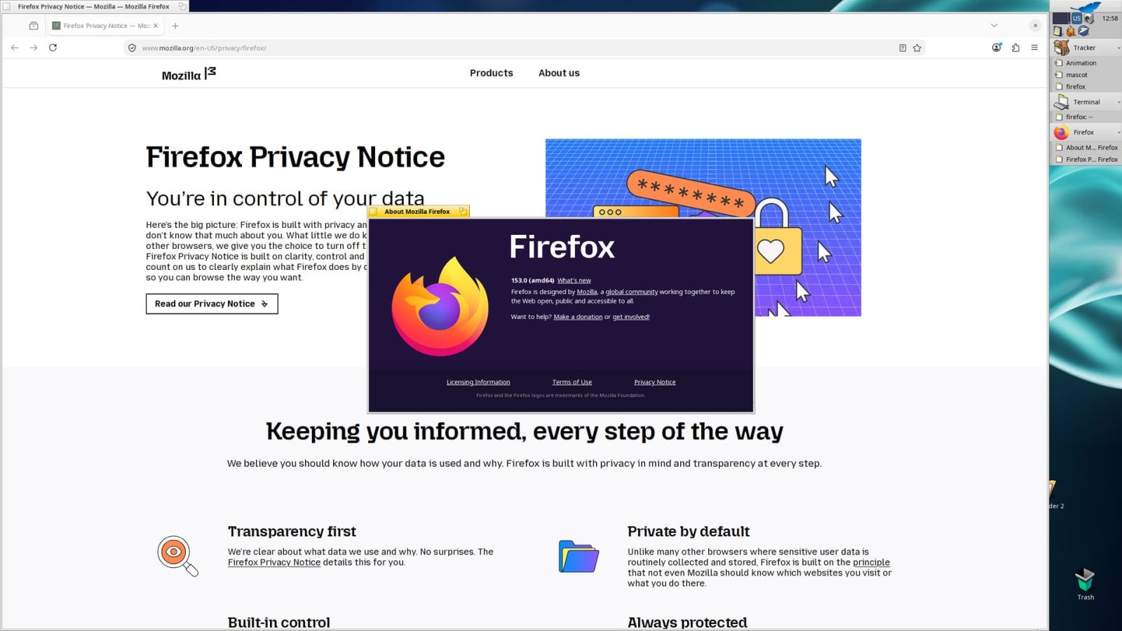 Firefox na Haiku