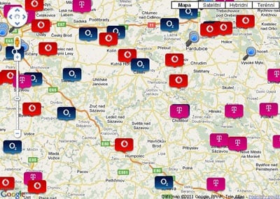 Mapa mobilního internetu