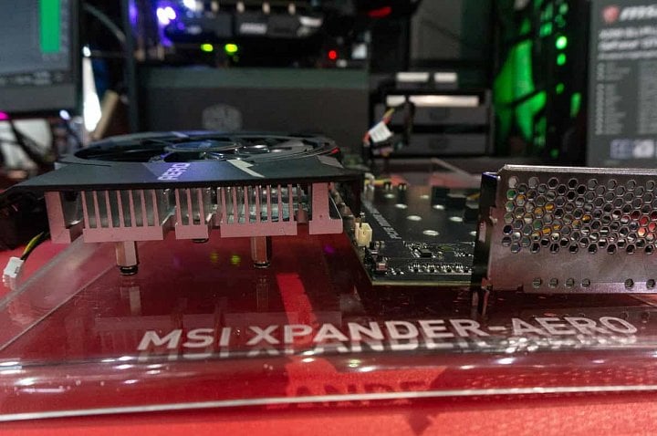 MSI M.2 Xpander Aero (Zdroj: Tweakers.net)