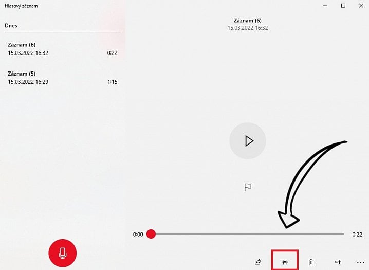 Jak stříhat záznam zvuku