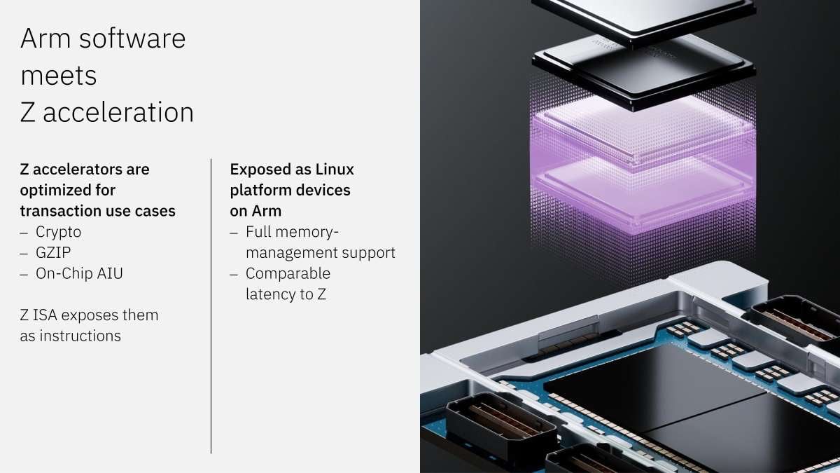 Prezentace dual-ISA procesoru IBM Z series s nativní podporou architektury Arm na Hot Chips