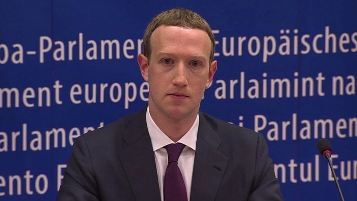 Zuckerberg v Evropském parlamentu