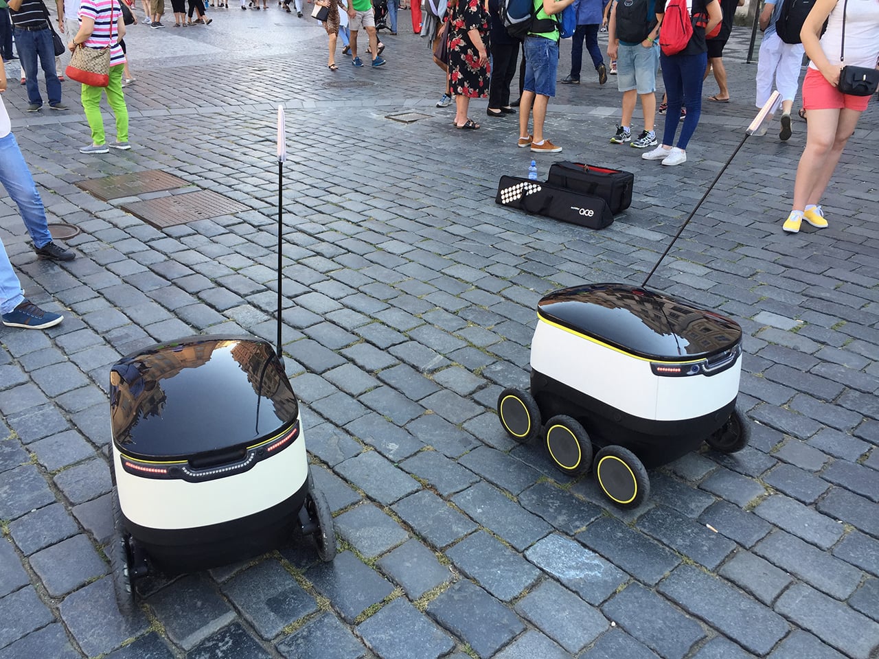 Autonomní vozítka Starship Technologies v Praze