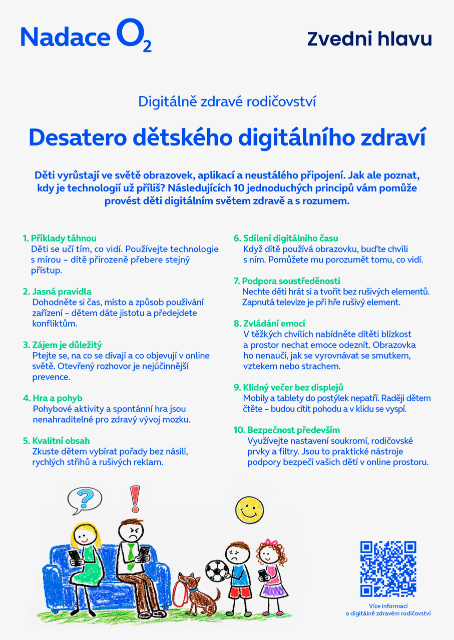 Desatero dětského digitálního zdraví