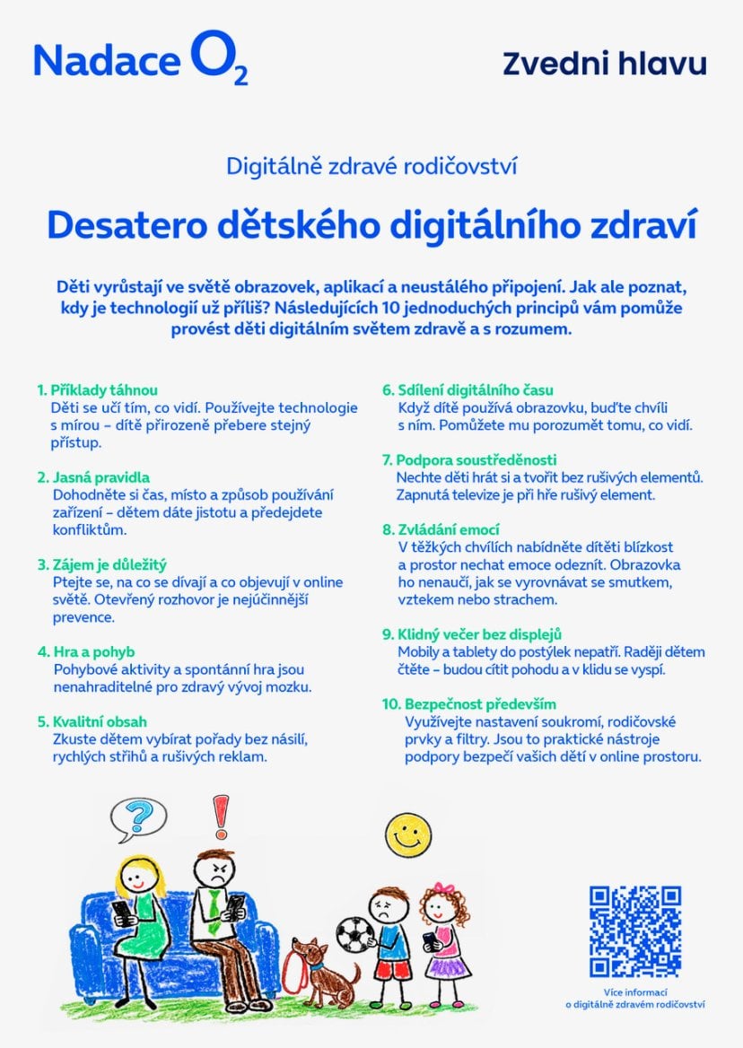 Desatero dětského digitálního zdraví