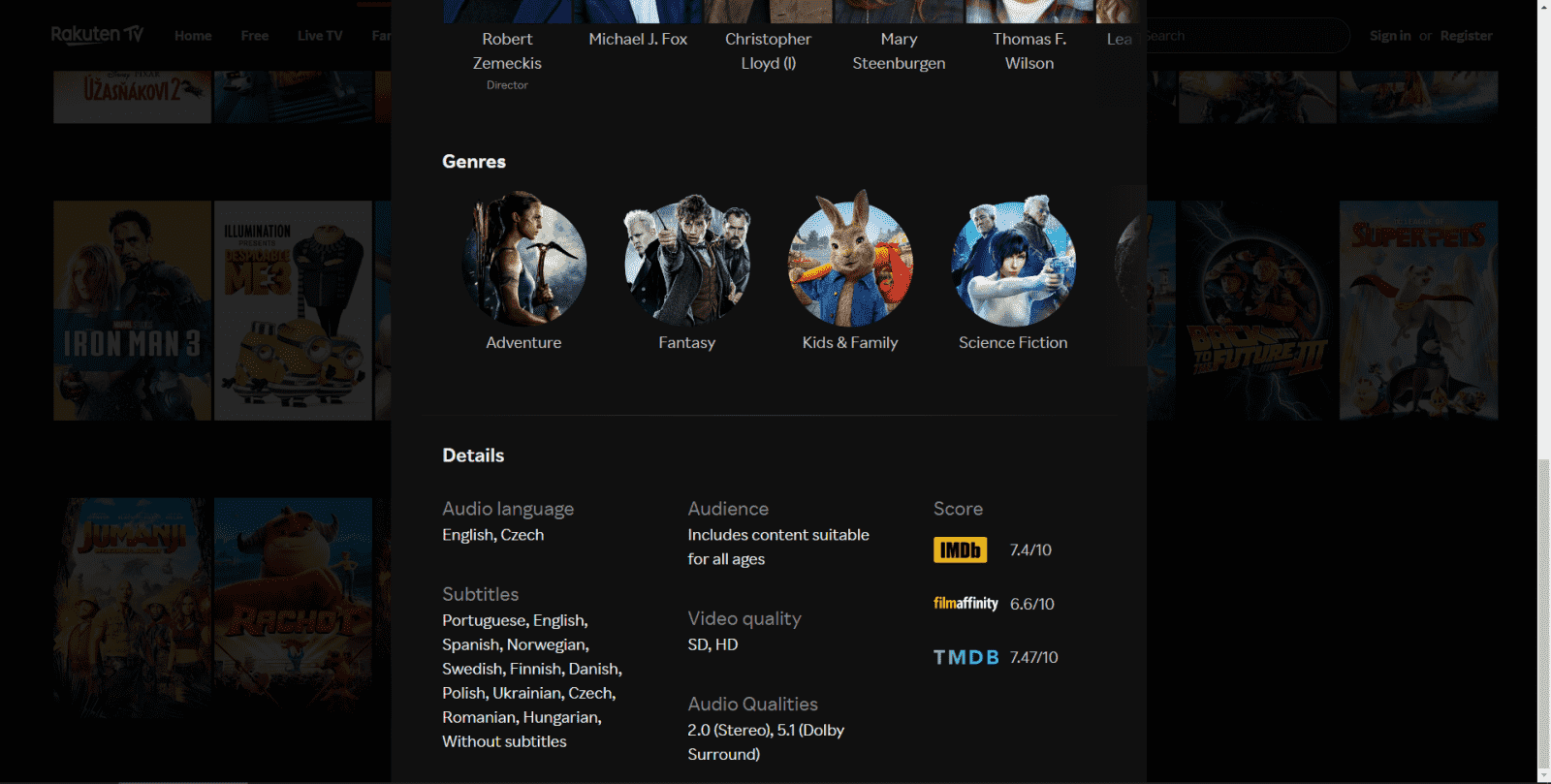 Rodinné filmy na Rakuten TV