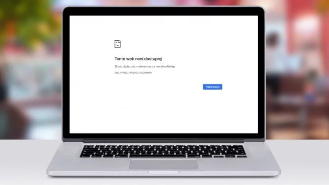 Nedostupný web
