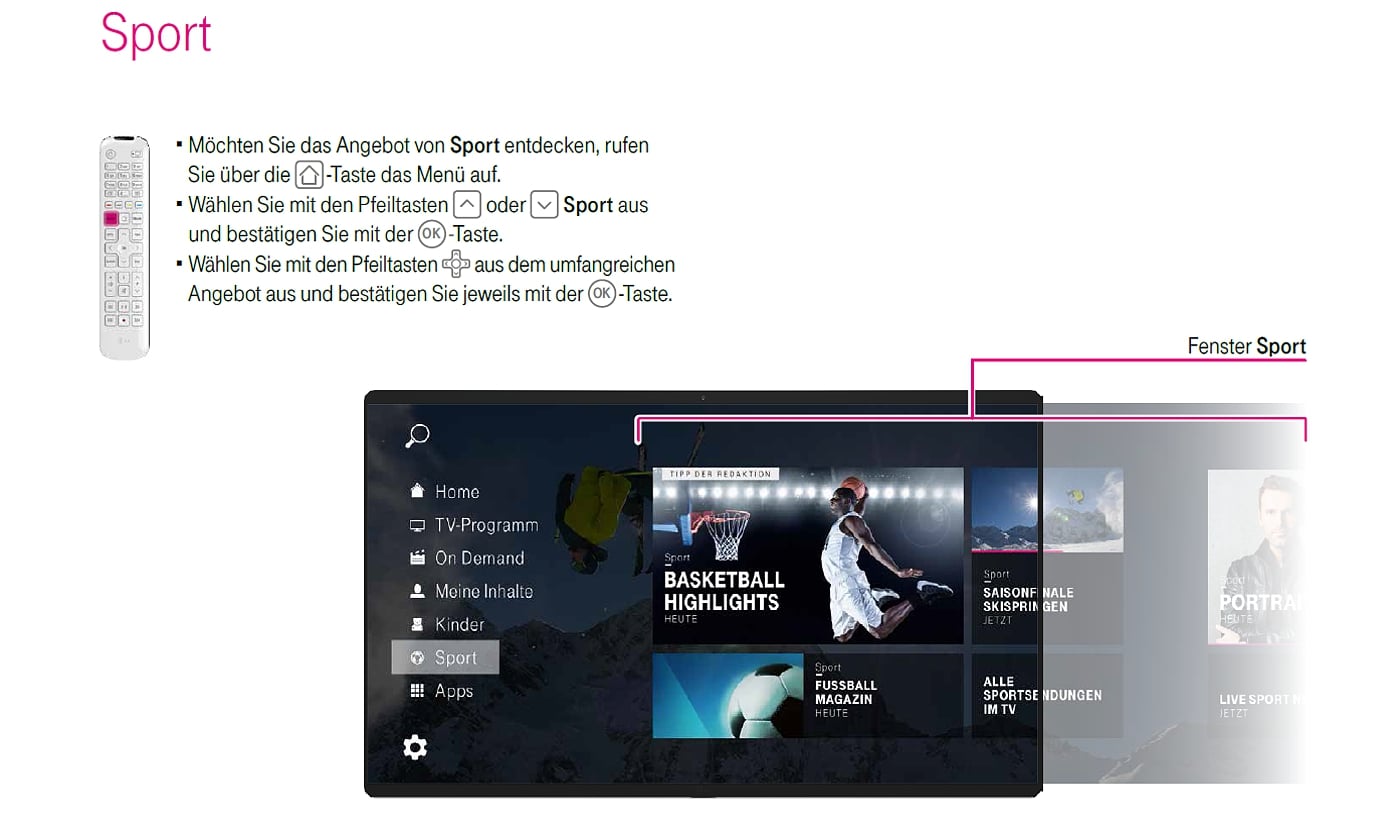 EntertainTV - hlavní menu