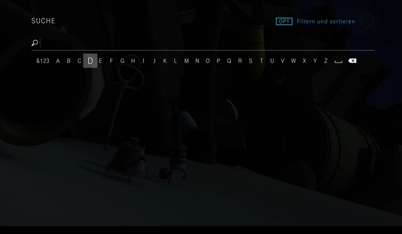 EntertainTV - hlavní menu