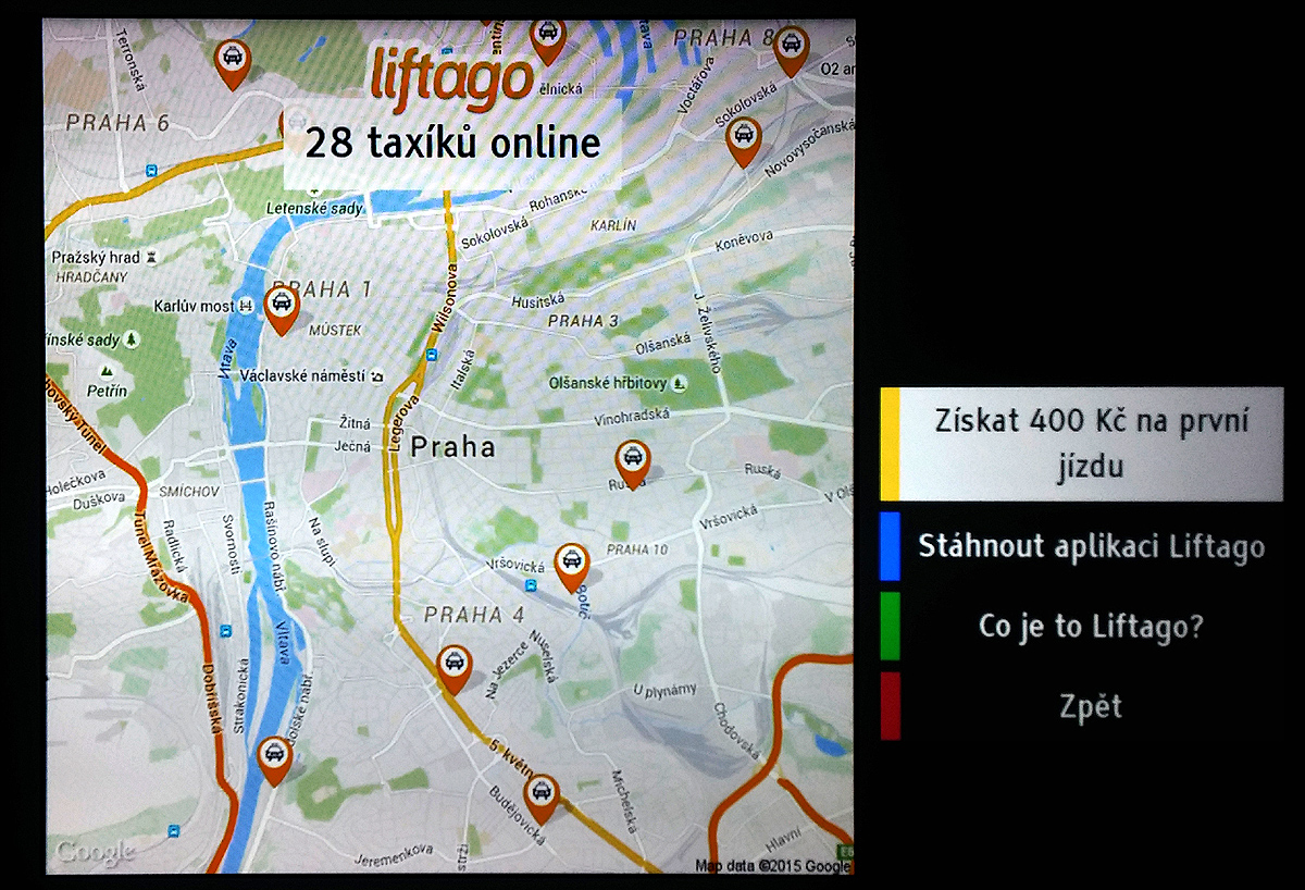 Aplikace Liftago v hybridním vysílání televize Óčko