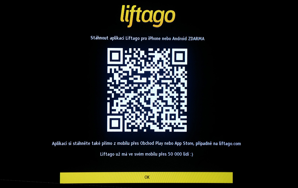 Aplikace Liftago v hybridním vysílání televize Óčko