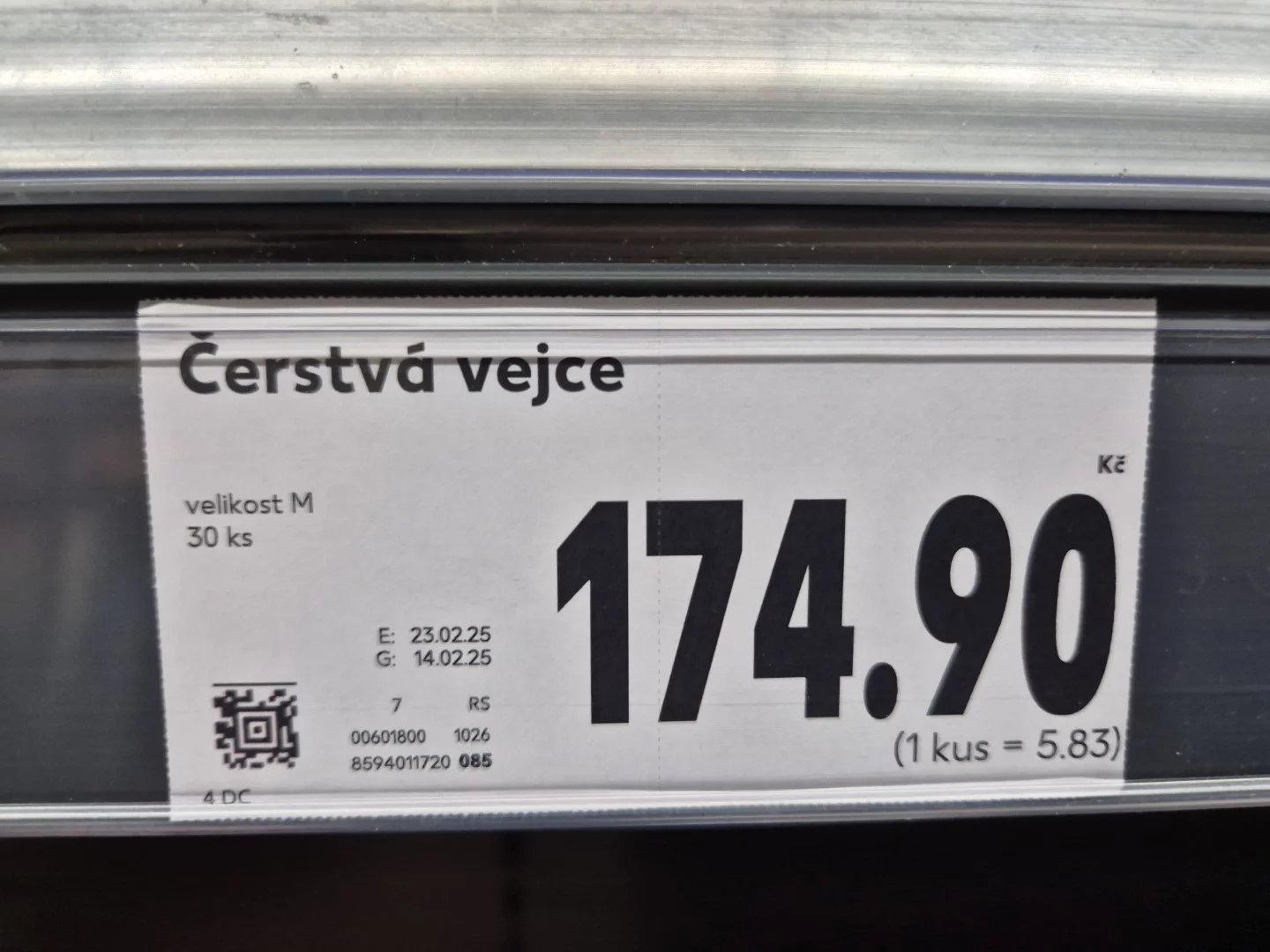 Cena vajec v Kauflandu