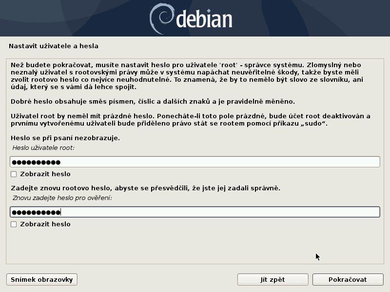 Debian 10 Buster instalace