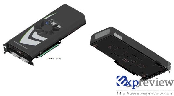 GTX 295 - schéma s jedním PCB