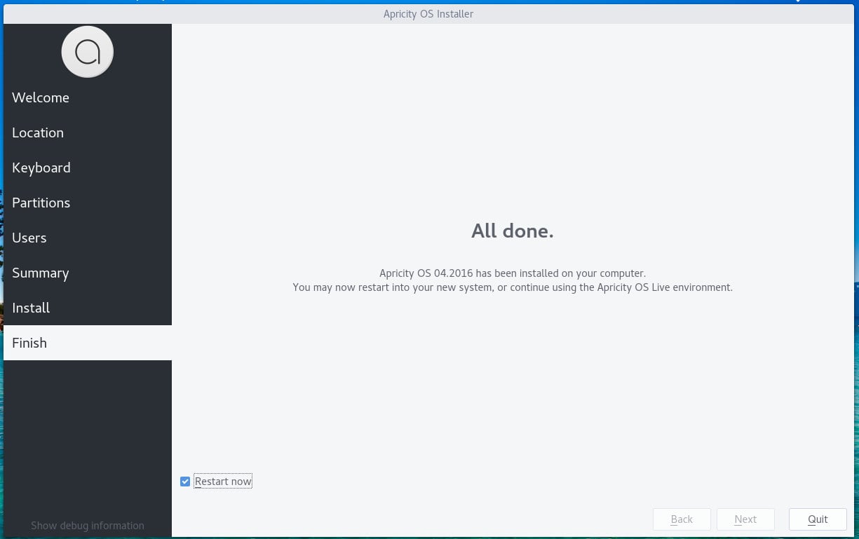 Instalace Apricity OS