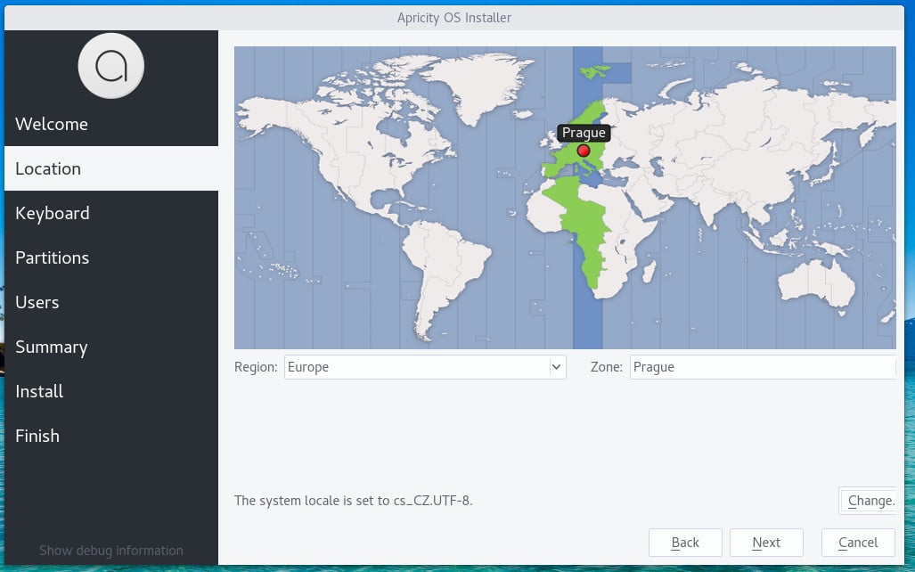 Instalace Apricity OS