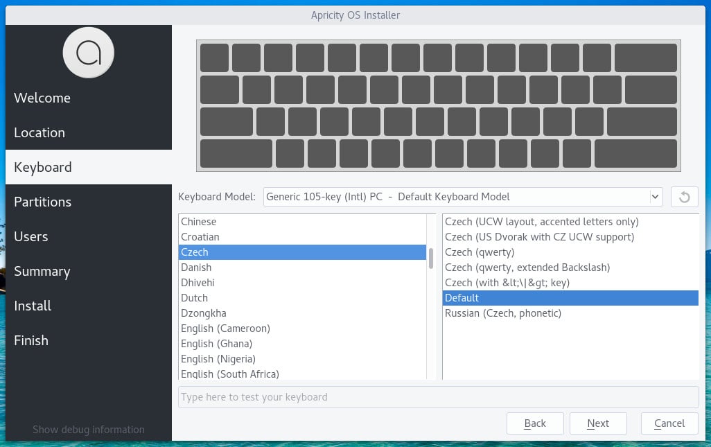Instalace Apricity OS