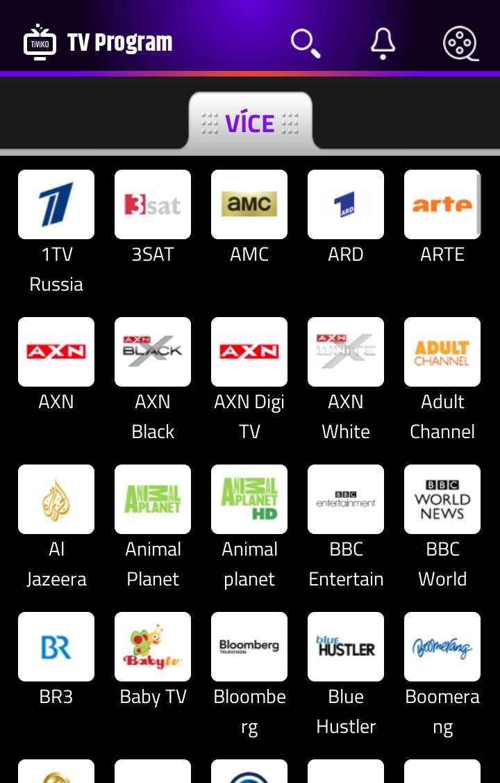 Tiviko galerie - aplikace Android