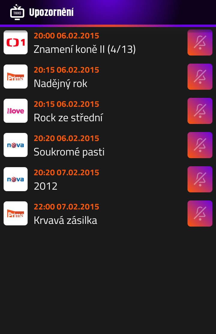 Tiviko galerie - aplikace Android