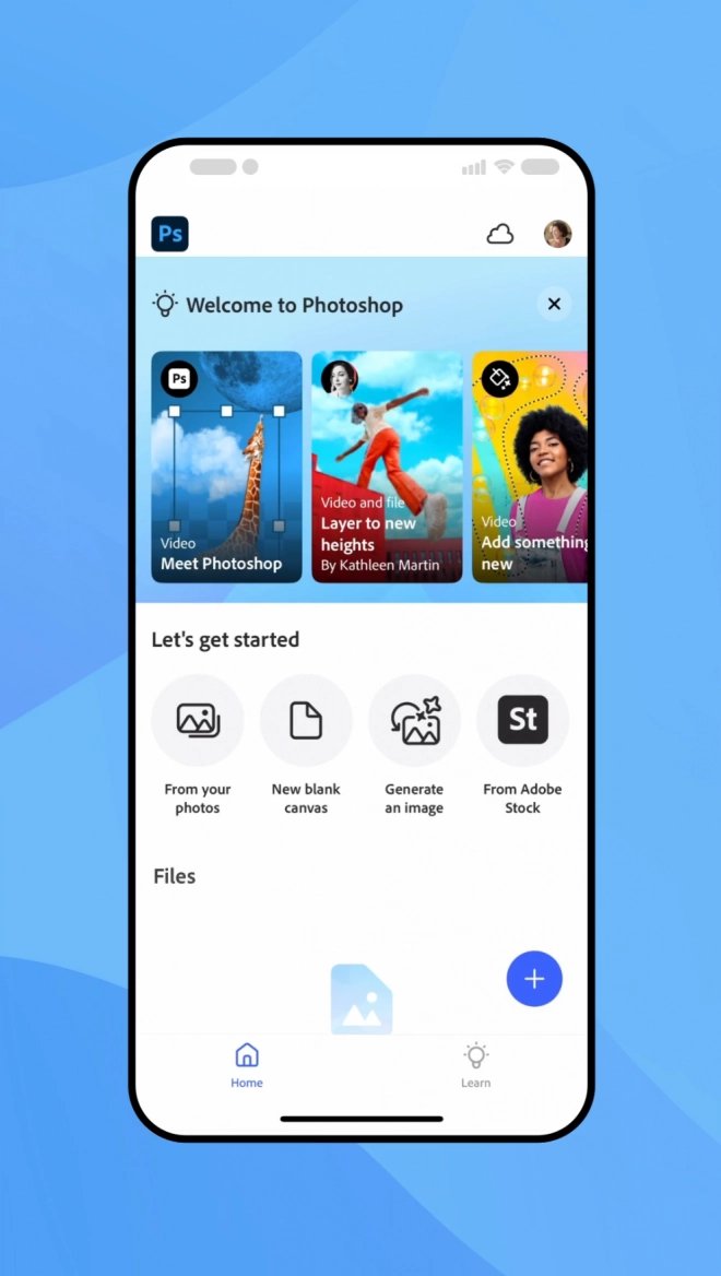 Rozhraní aplikace Adobe Photoshop