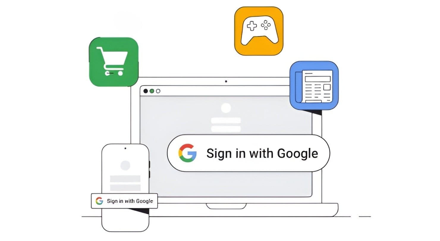 Možnost přihlášení do účtu třetích stran skrze Google