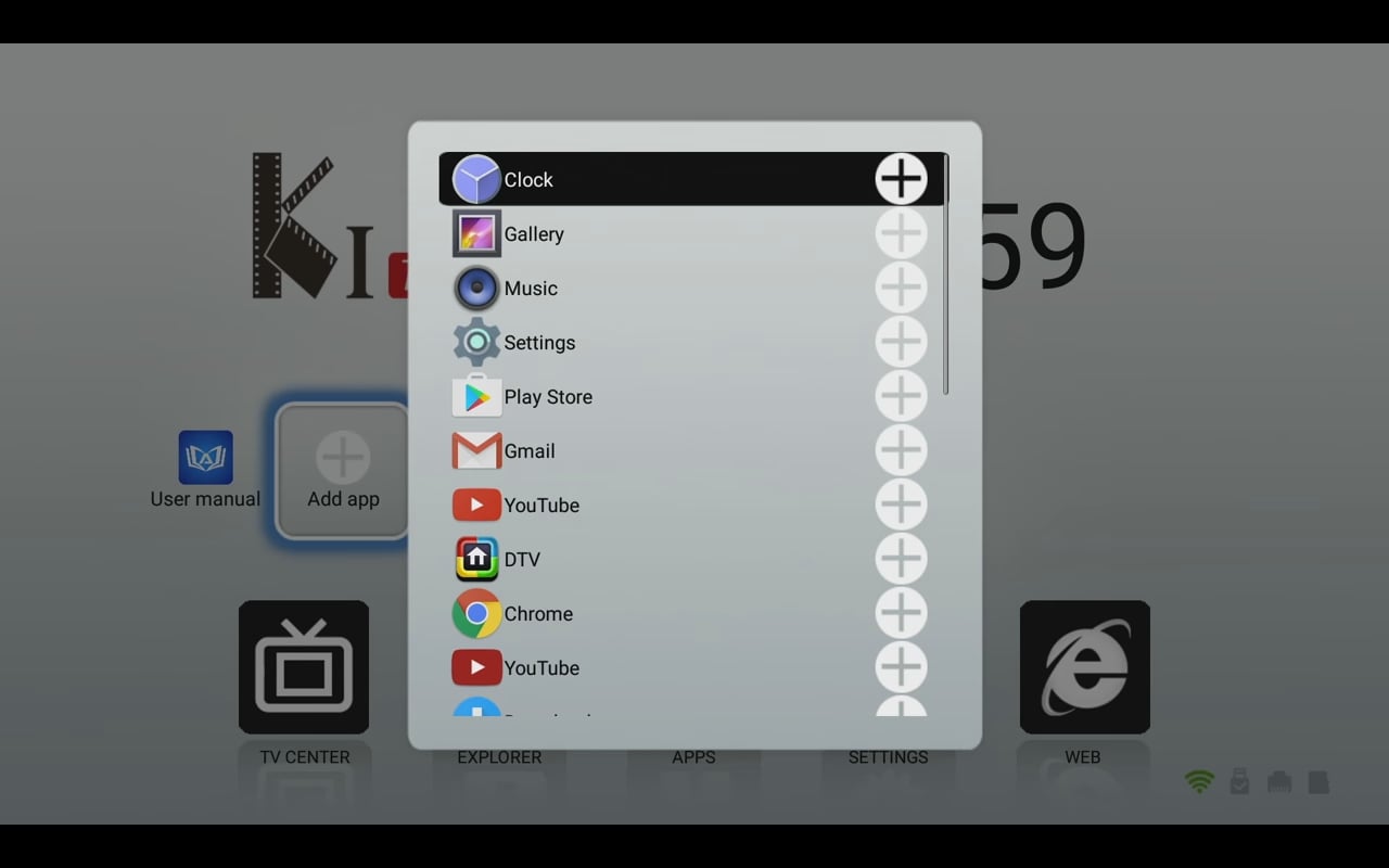 Start přístroje a uživatelské prostředí Mecool