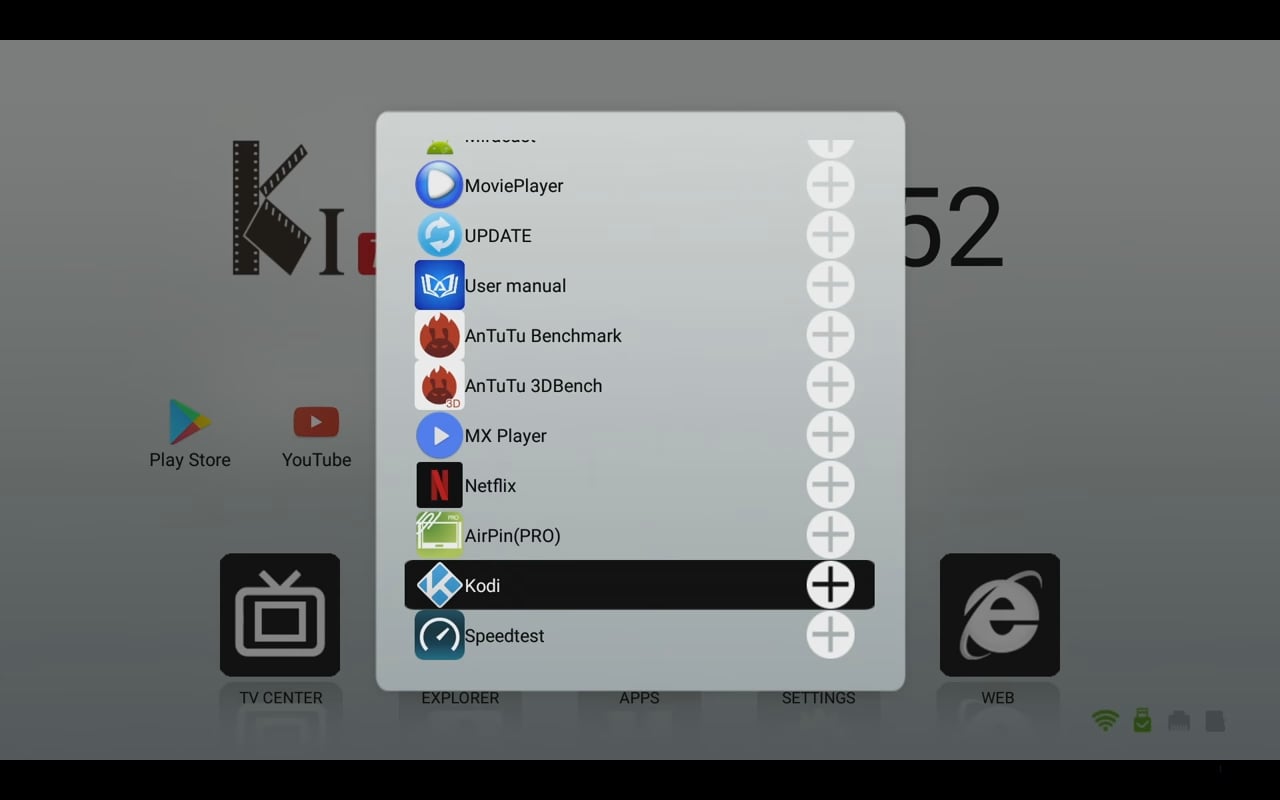 Start přístroje a uživatelské prostředí Mecool