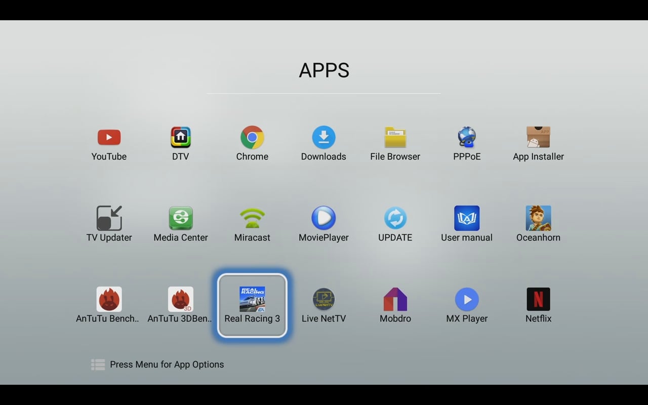 Start přístroje a uživatelské prostředí Mecool