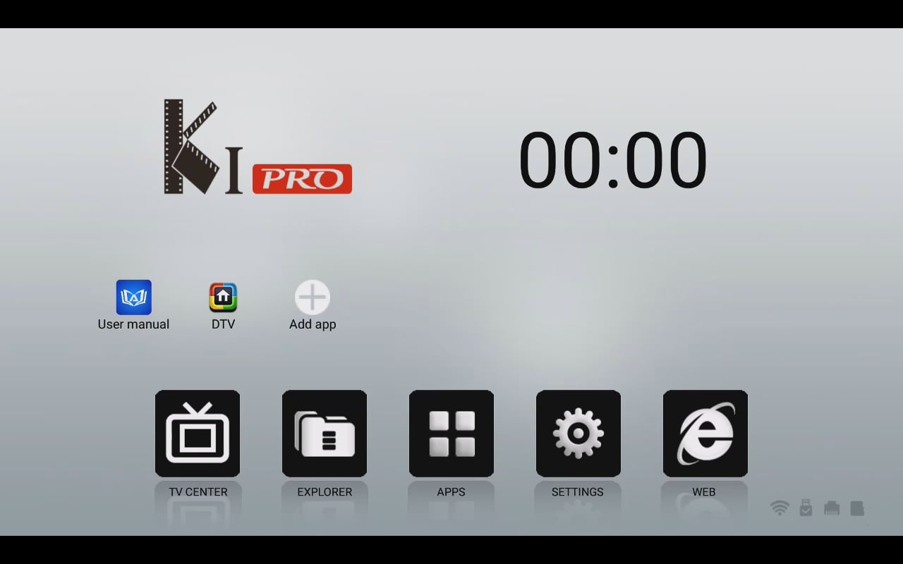 Start přístroje a uživatelské prostředí Mecool