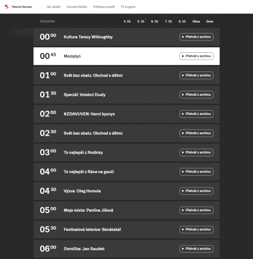 Archiv Televize Seznam