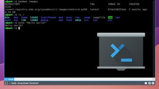 Vysouvací terminál Yakuake