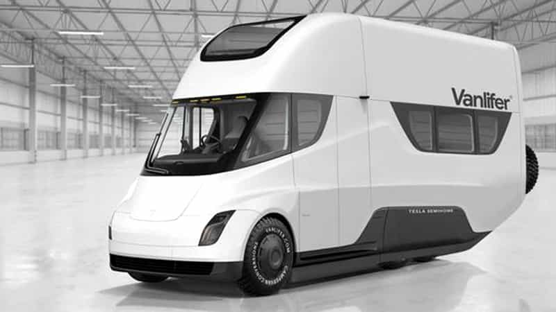 Tesla Semi přestavěná na obytný automobil je zajímavá vize, na kterou si počkáte ještě pěkně dlouho