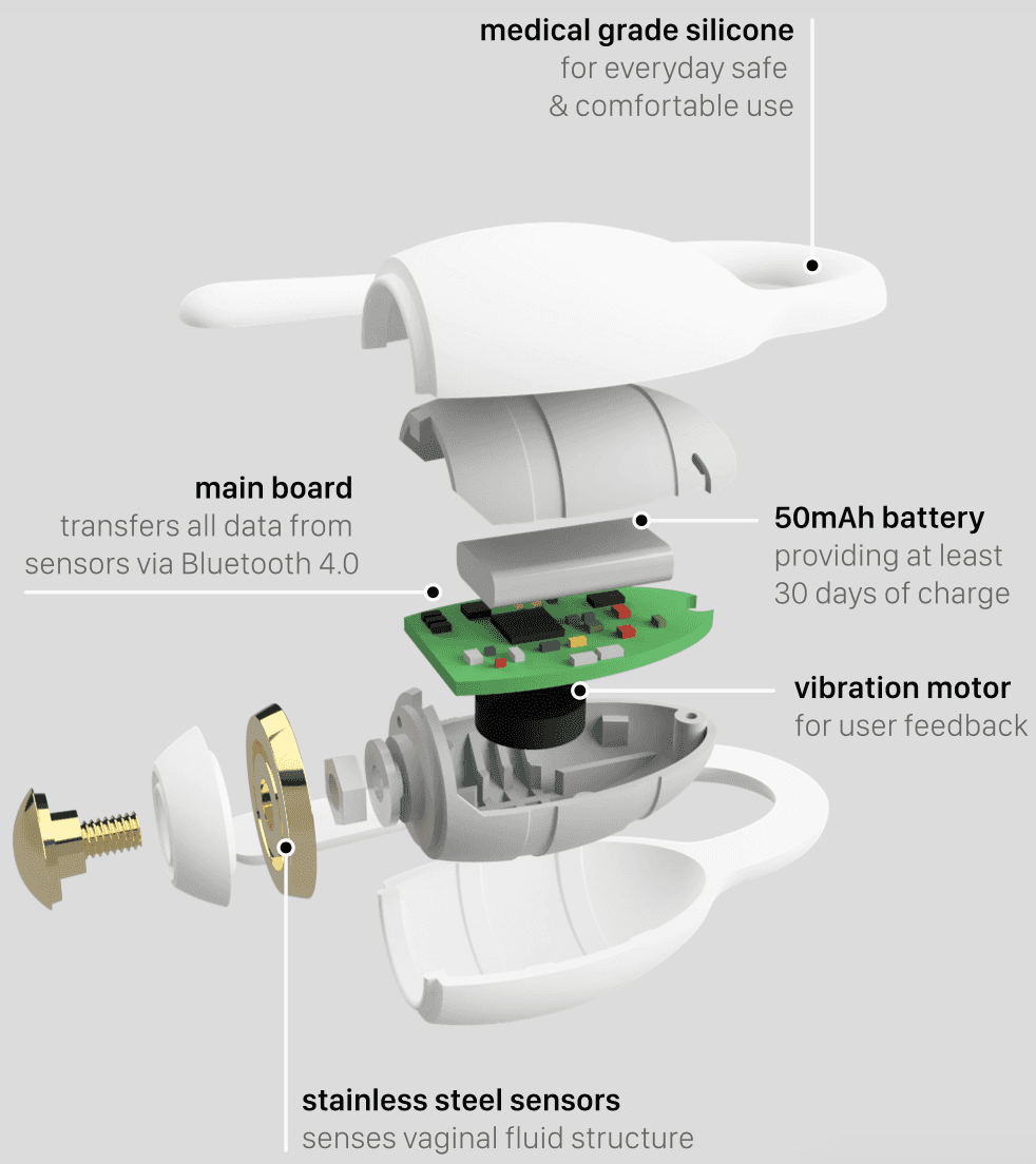 Chytrý měřič ovulače Kegg od české firmy Lady Technologies