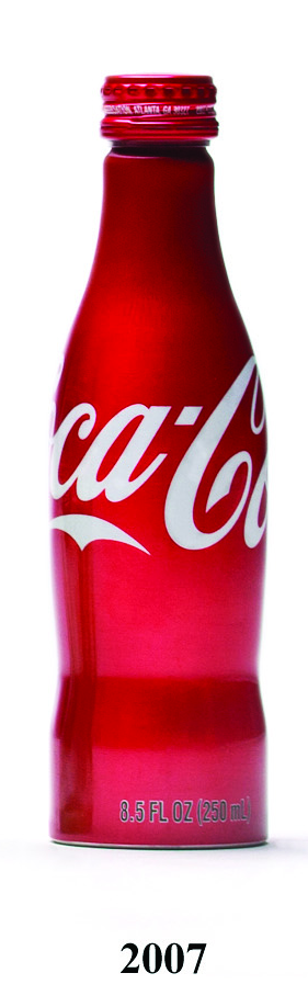 Jak se měnila láhev Coca - Coly v čase