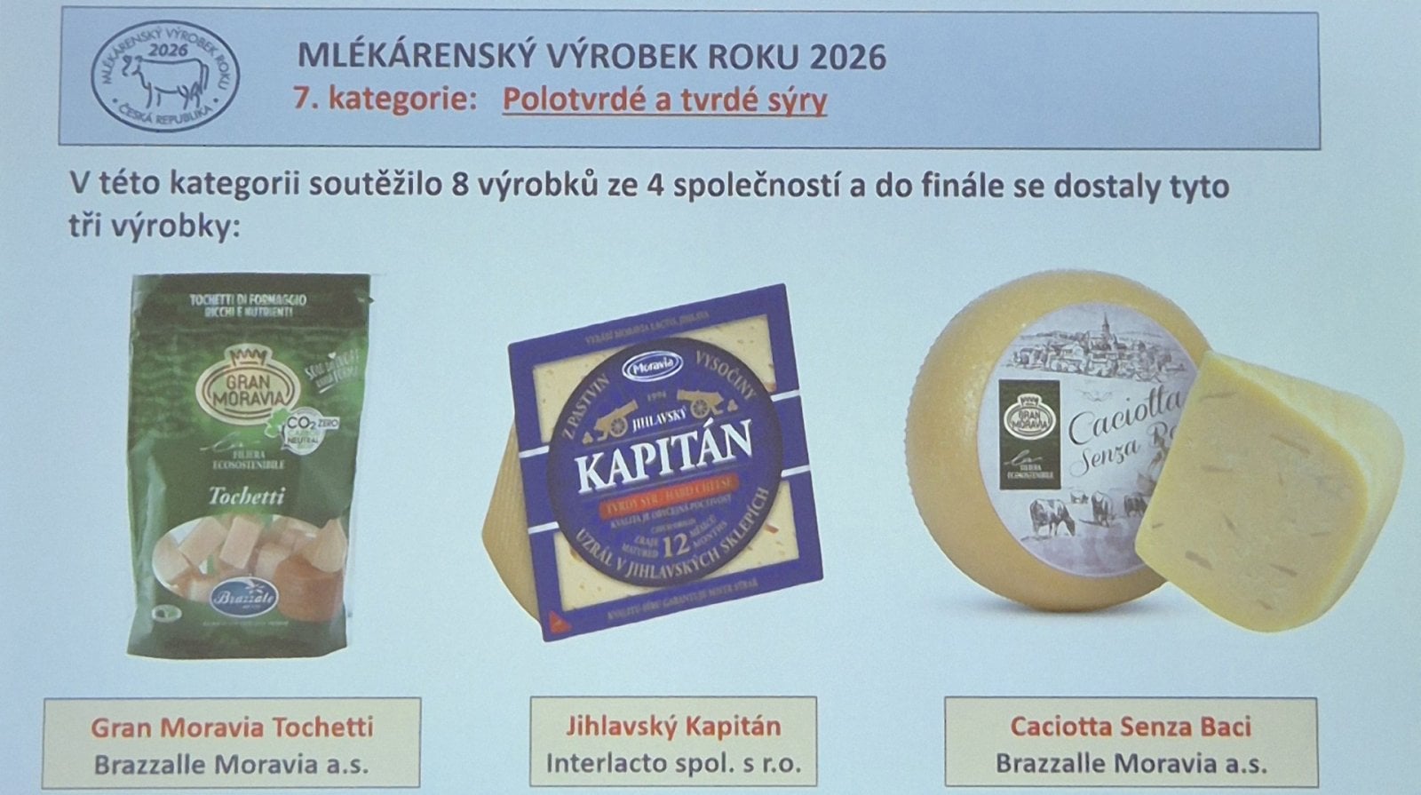 Mlékárenský výrobek roku 2026