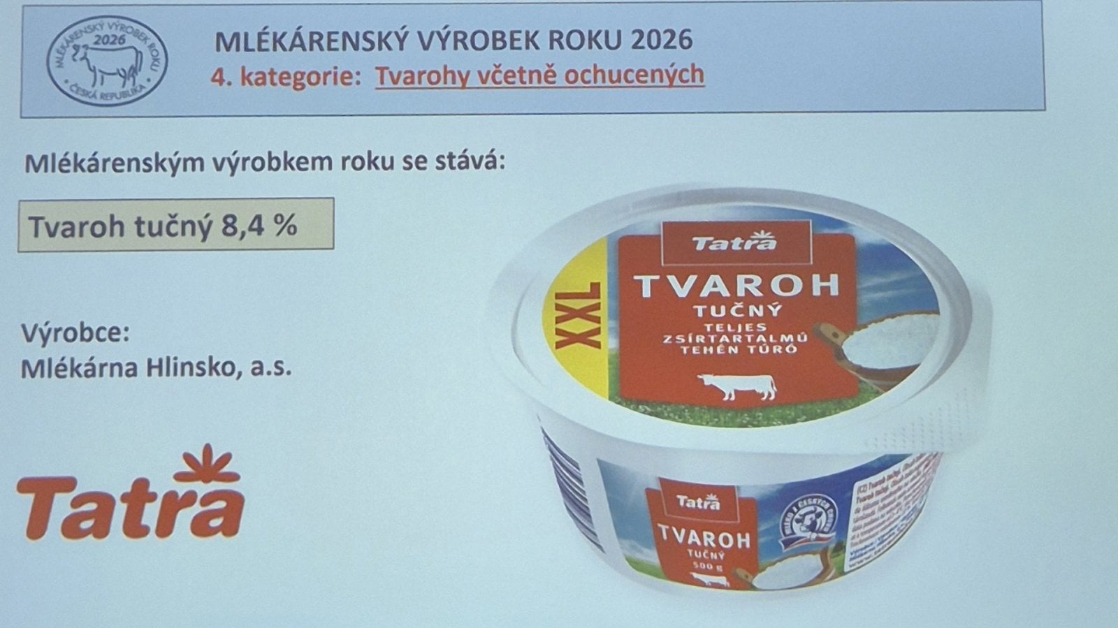 Mlékárenský výrobek roku 2026