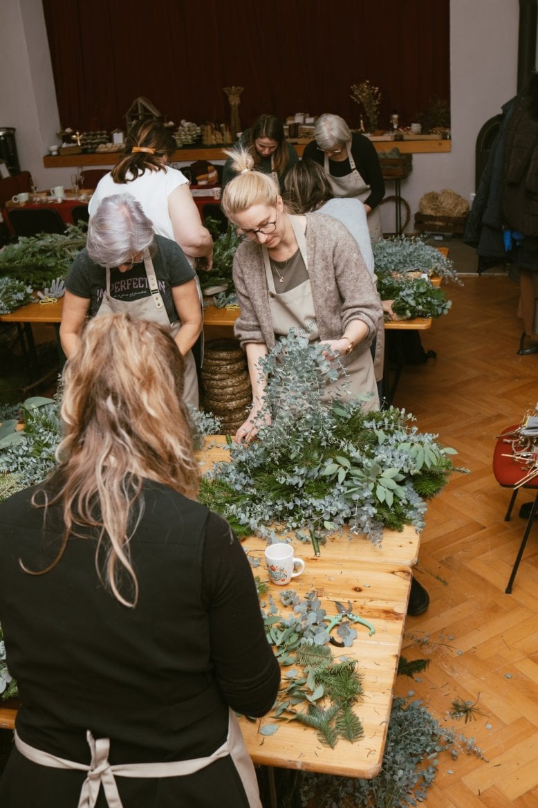 Z workshopu na Eukalyptové farmě
