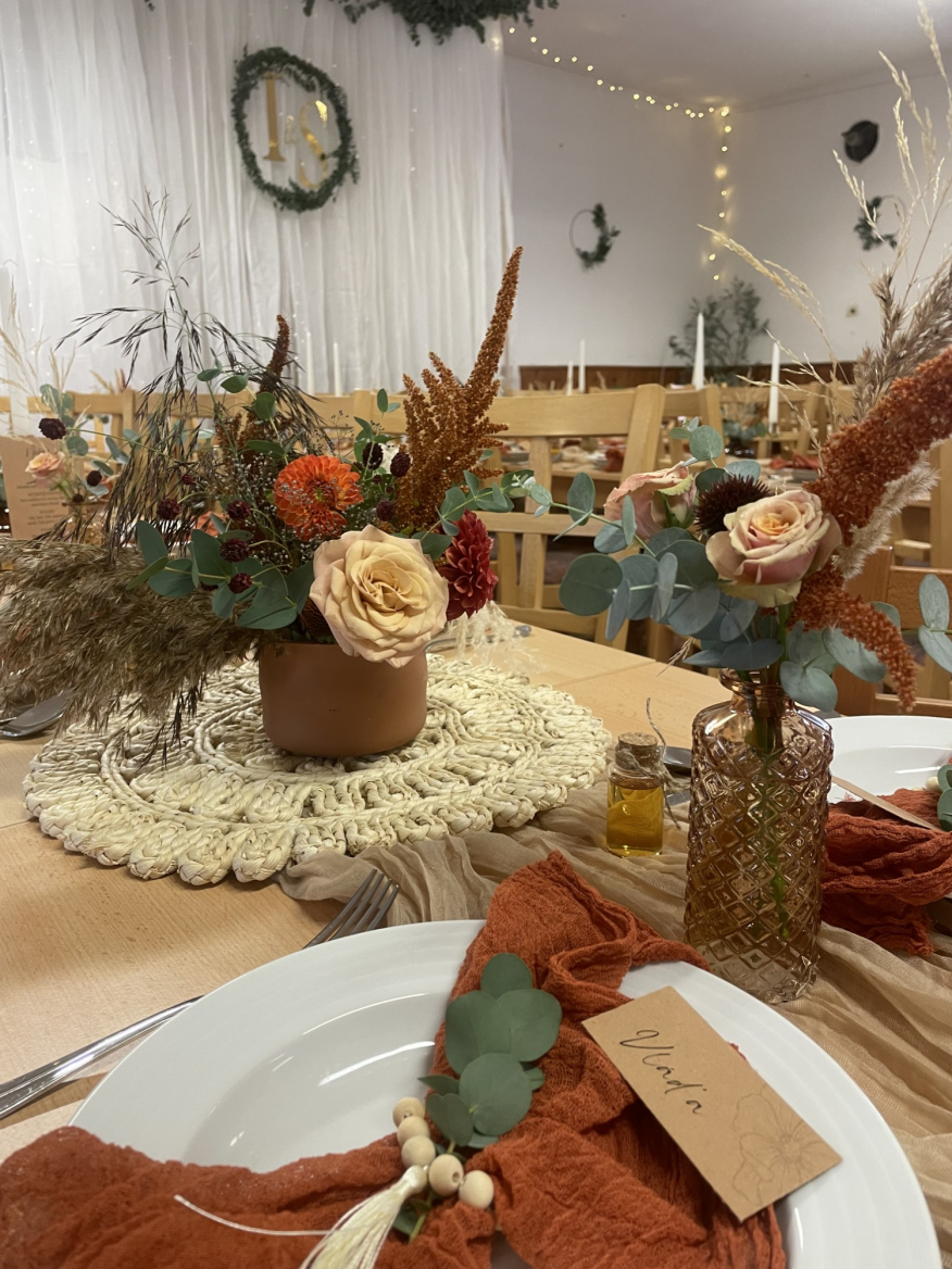 Aranžmá z eukylaptu od Eukalyptové farmy