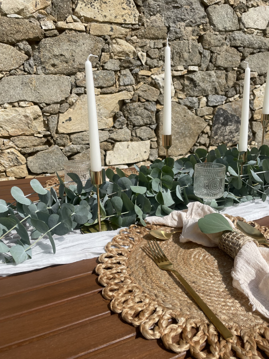 Svícny s eukylaptem od Eukalyptové farmy