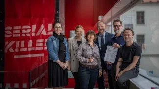 Signatáři memoranda o udržitelné audiovizi na festivalu Serial Killer