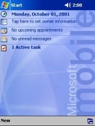 Screenshot Pocket PC 2002