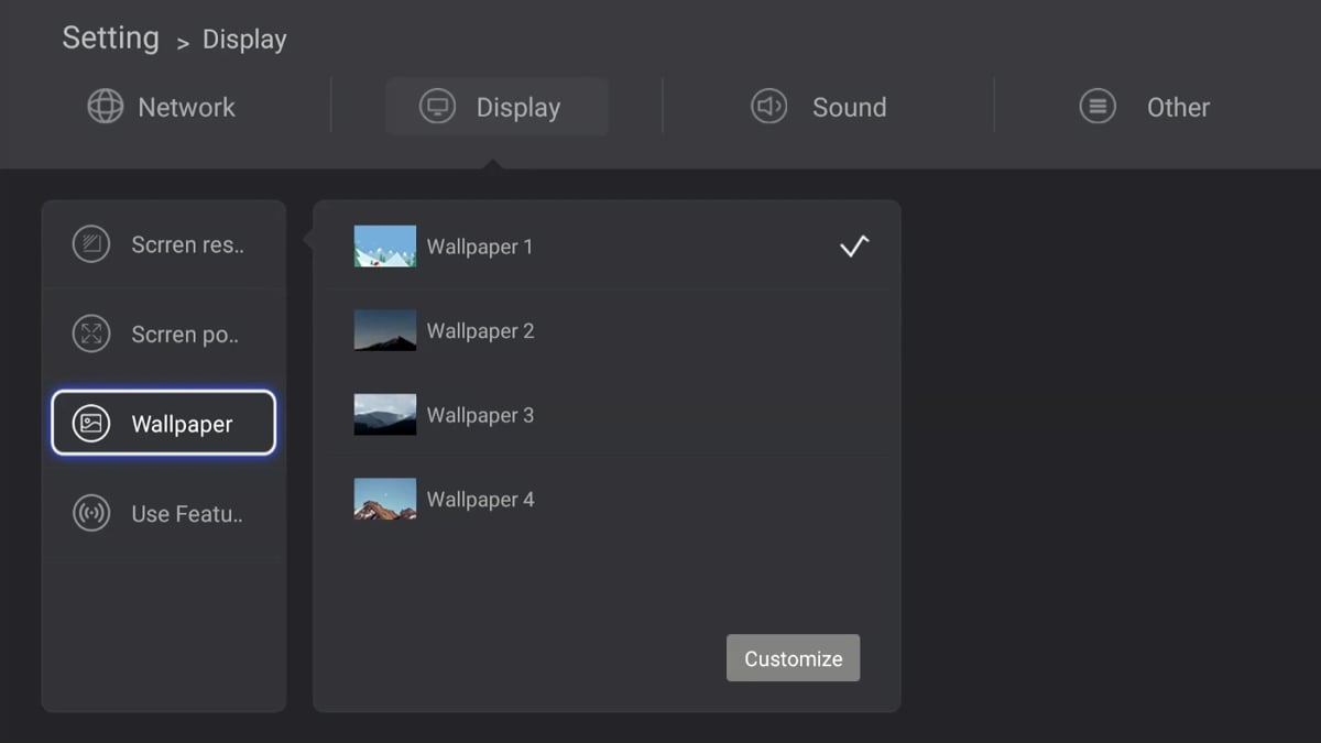 Zidoo H6 Pro - Uživatelská nastavení – základní 1/2