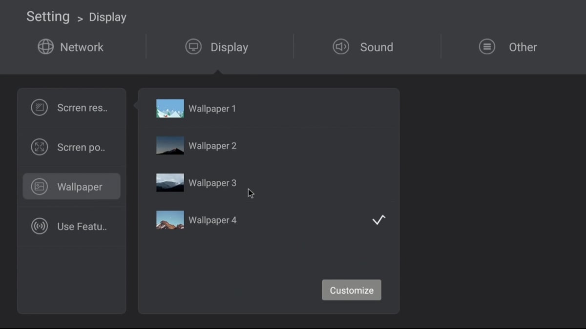 Zidoo H6 Pro - Uživatelská nastavení – základní 1/2