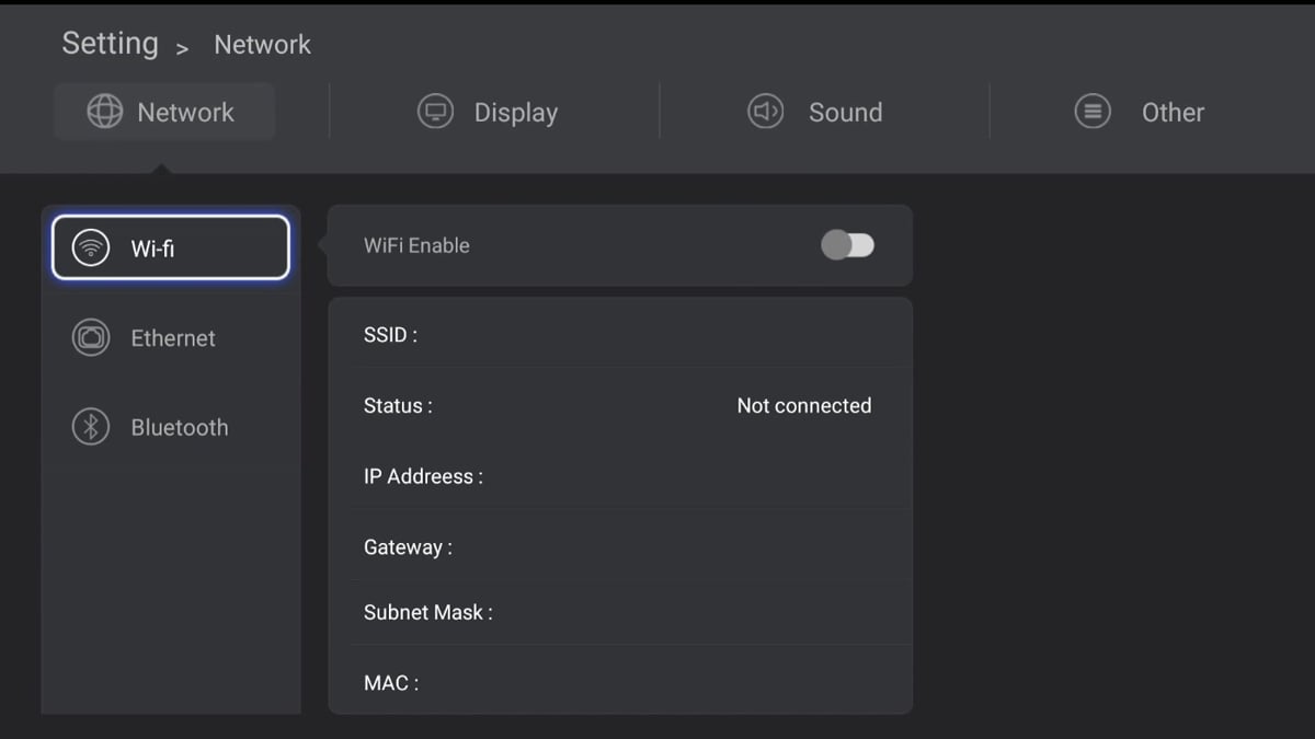 Zidoo H6 Pro - Uživatelská nastavení – základní 1/2