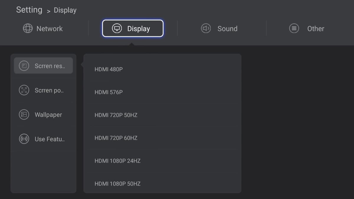 Zidoo H6 Pro - Uživatelská nastavení – základní 1/2