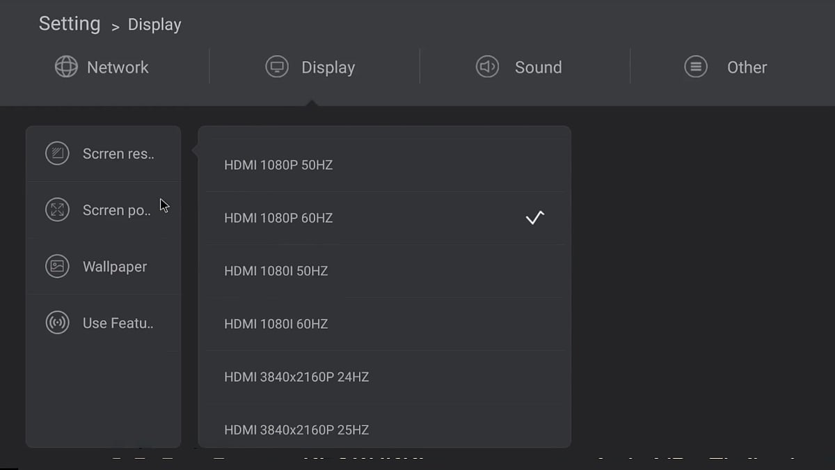 Zidoo H6 Pro - Uživatelská nastavení – základní 1/2