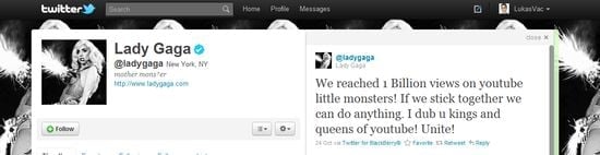 Lady Gaga Twitter