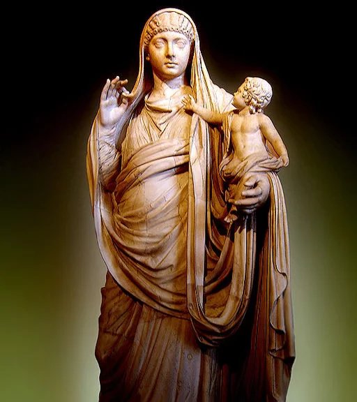 Messalina se synem Britannikem